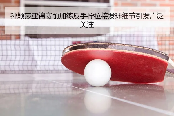 孙颖莎亚锦赛前加练反手拧拉接发球细节引发广泛关注